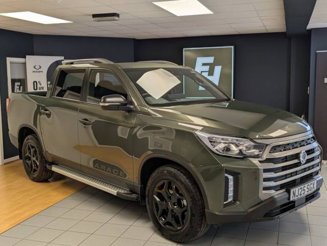 KGM Musso 2.2 Saracen AUTO 199 BHP Pick Up Diesel GREEN