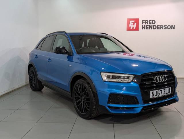 Audi Q3 2.0 TFSI Black Edition SUV 5dr Petrol S Tronic quattro Euro 6 (s/s) (180 ps) SUV Petrol BLUE